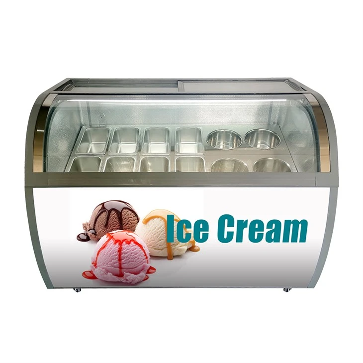 Gelato Ice Cream Display Freezer